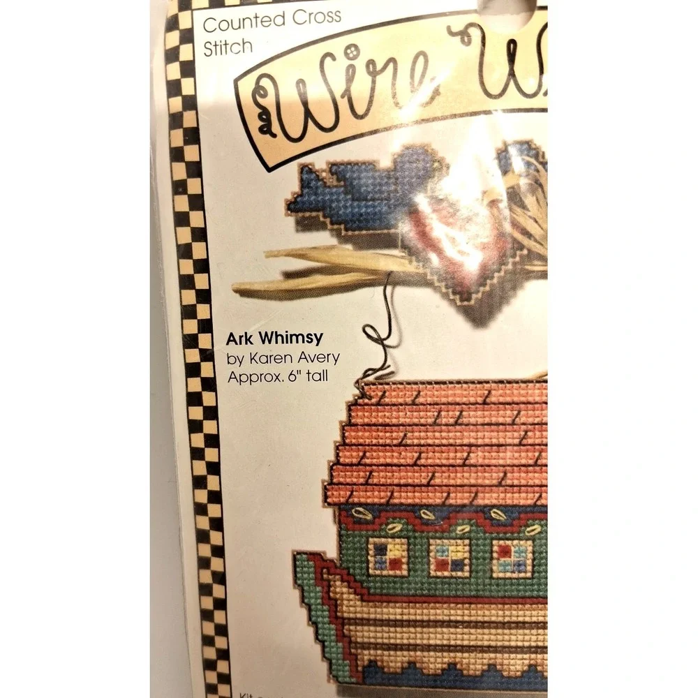 1994 Dimensions Wire Whimsy Counted Cross Stitch Kit #72172 ARK WHIMSY Noahs Ark